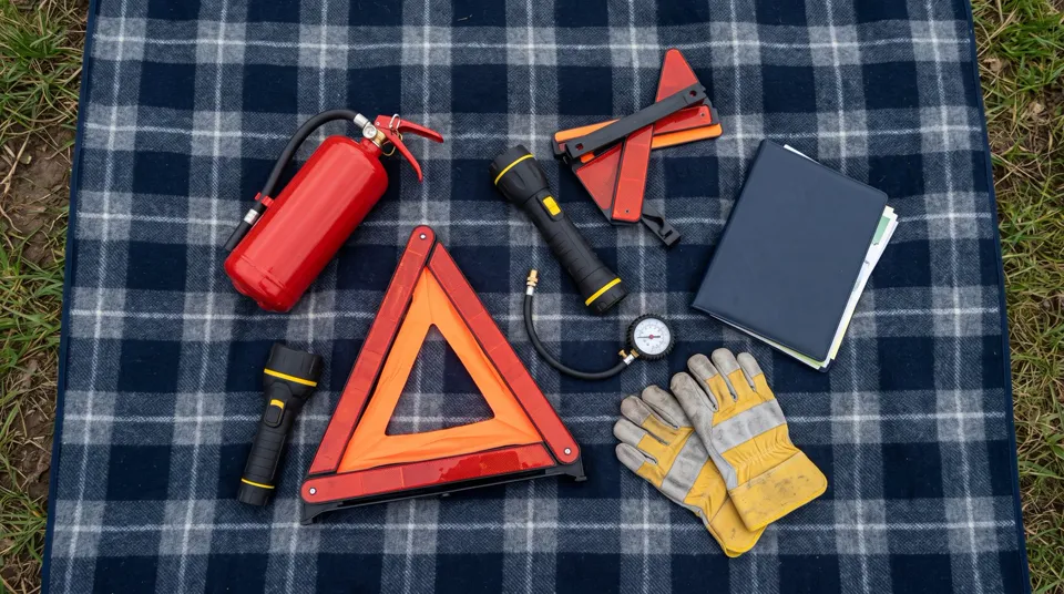 Kit para el auto antes de salir a la ruta